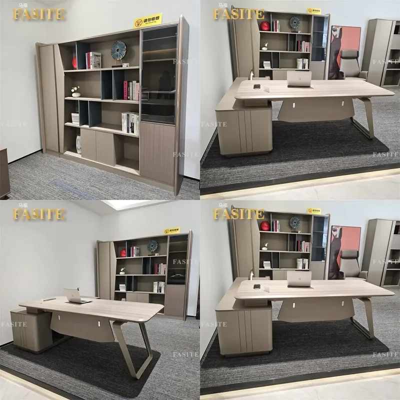 For Office Side Floor Low File Partition Display Cabinet with Lights Top Whole Wall Bookcase Modern Storage Furniture