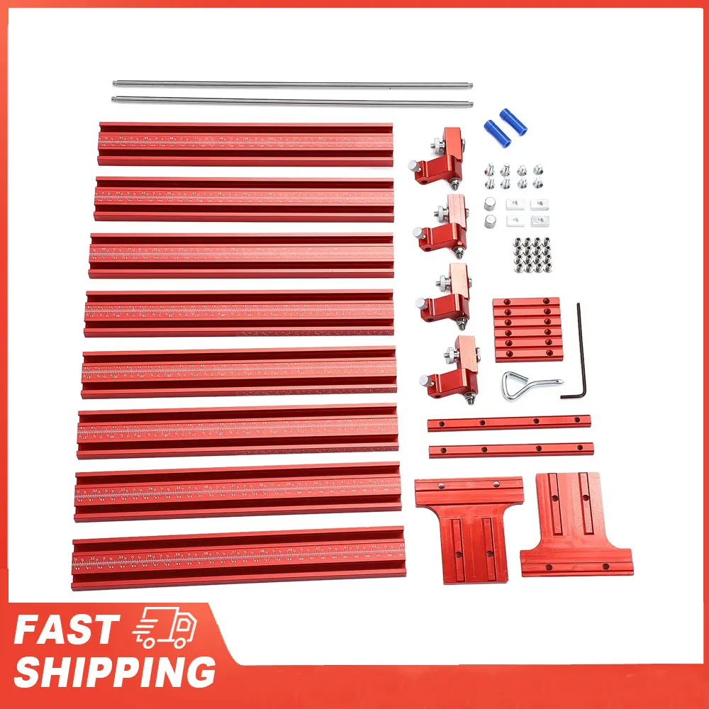 

Rail Saw Rail Aluminium Alloy Woodworking Track Parallel Tool Set Kit Saw Rail Saw Track Woodworking Track