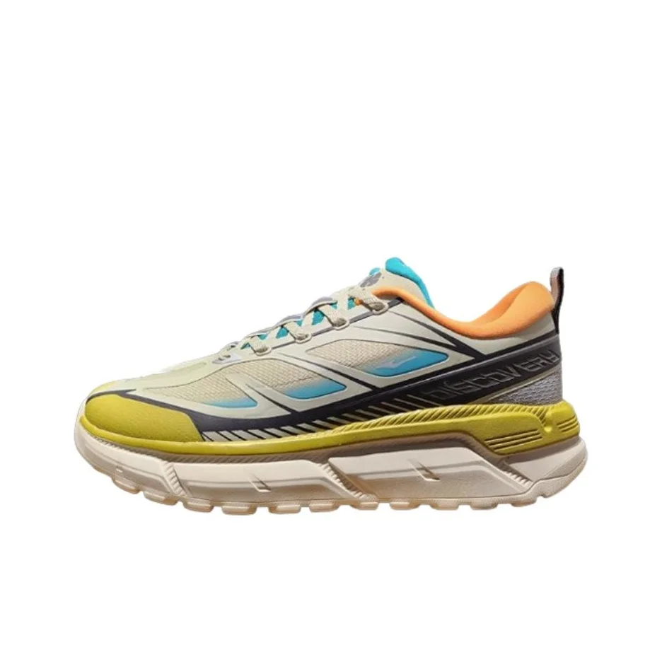 Erke Cushioning, Wear Resistant Low top Casual Shoes Men's Beige Gray Green 11125102183-501