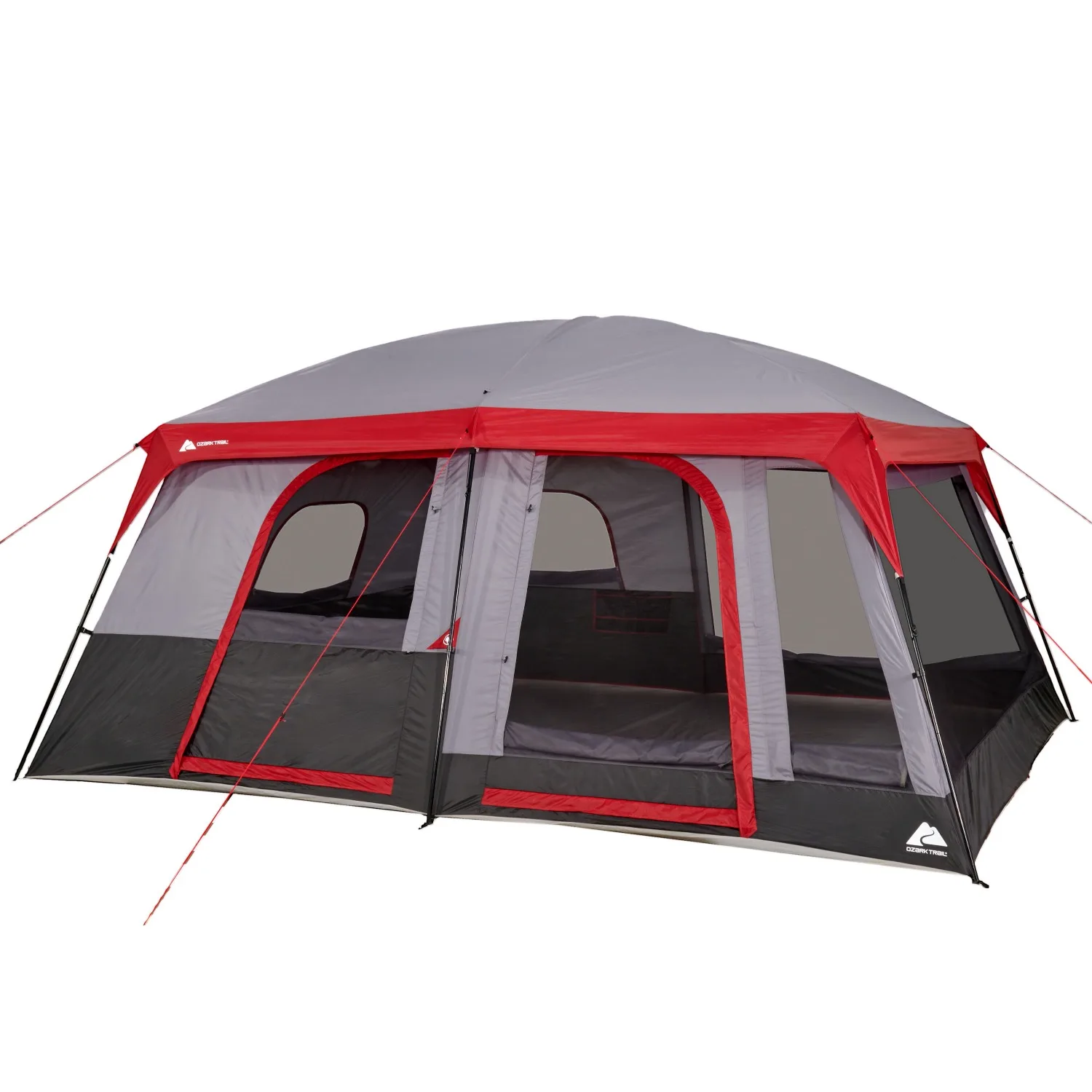 Ozark Trail 12-Person Cabin Tent, with Convertible Screen Room