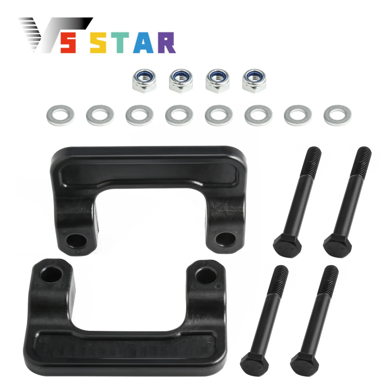 843030103484 طقم أدوات فواصل الرفع الأمامي 2 بوصة لـ 2007-2020 تشيفي سوبربان سيلفرادو جي إم سي يوكون 1500 2WD 4WD #1