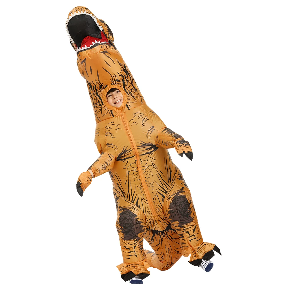 Costume gonfiabile da dinosauro mascotte fantasia anime costumi cosplay per feste di Halloween per bambini adulti interessante vestito da cartone animato Dino