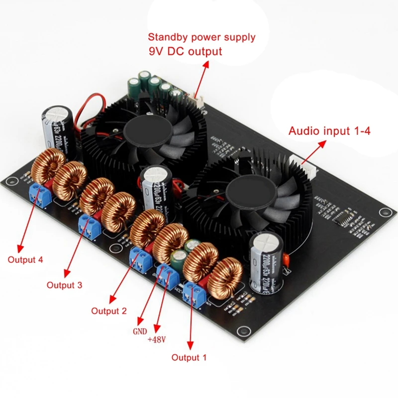 Nuovo TPA3255 Scheda amplificatore di potenza audio HIFI digitale in classe D 300Wx4 Scheda amplificatore ad alta potenza