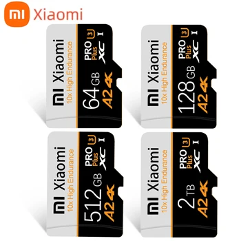 샤오미 메모리 카드, 닌텐도 스위치용 고속 마이크로 TF SD 카드, 512GB 미니 SD 카드, 2TB, 1TB, Class10 V60 A2, U3 TF 카드, 128GB