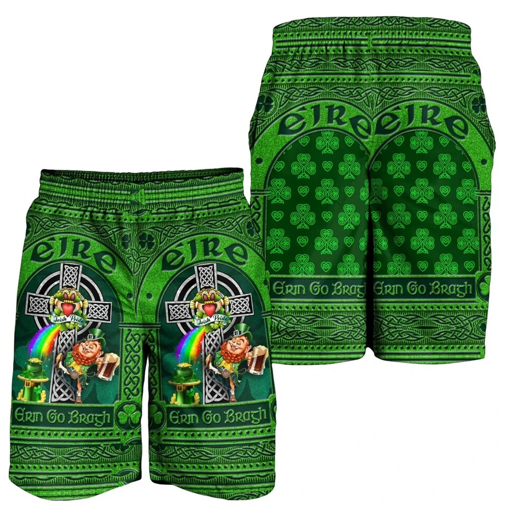 CLOOCL Men Shorts Irish St.Patrick's Day 3D Fashion Sports Shorts Unisex Streetwear Casual Beach Shorts Asian Size Drop Shipping