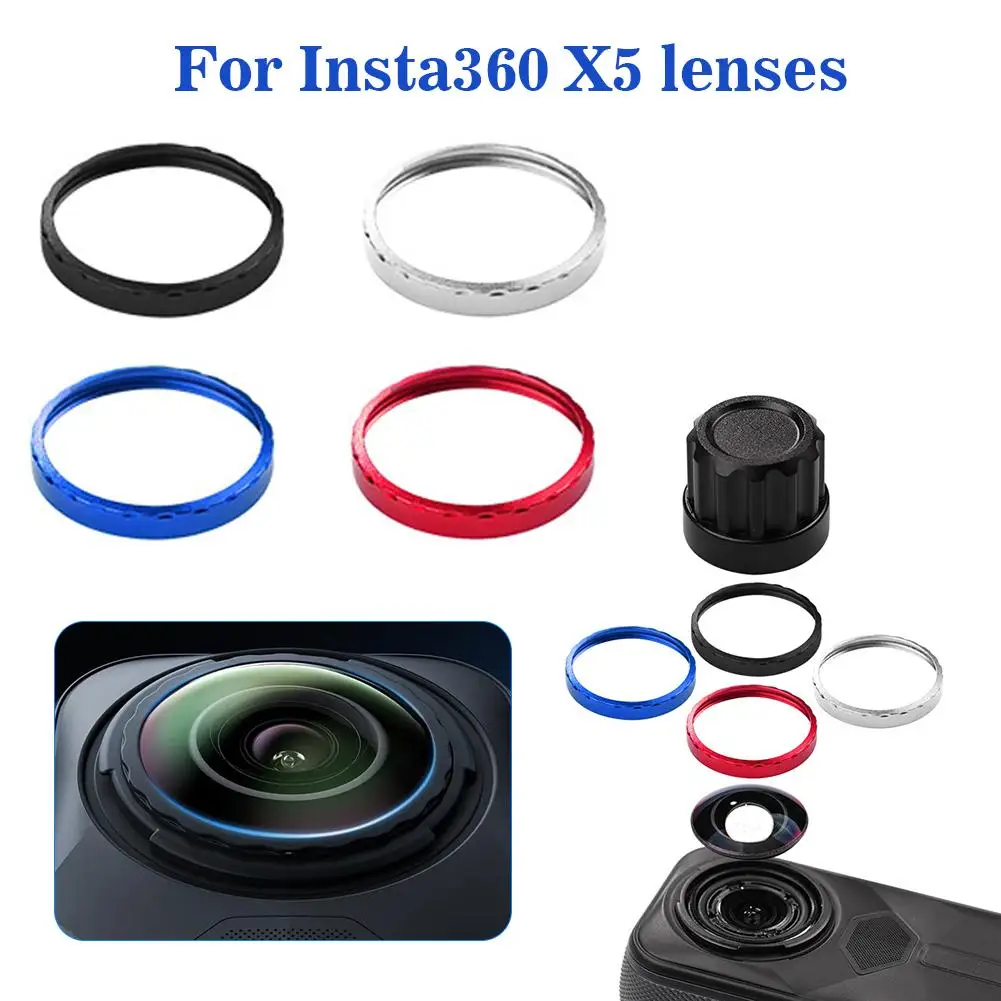 For Insta360 X5 Detachable Lens Set HD Optical Replacement Accessories for Action Camera Lens Repair and Upgrade