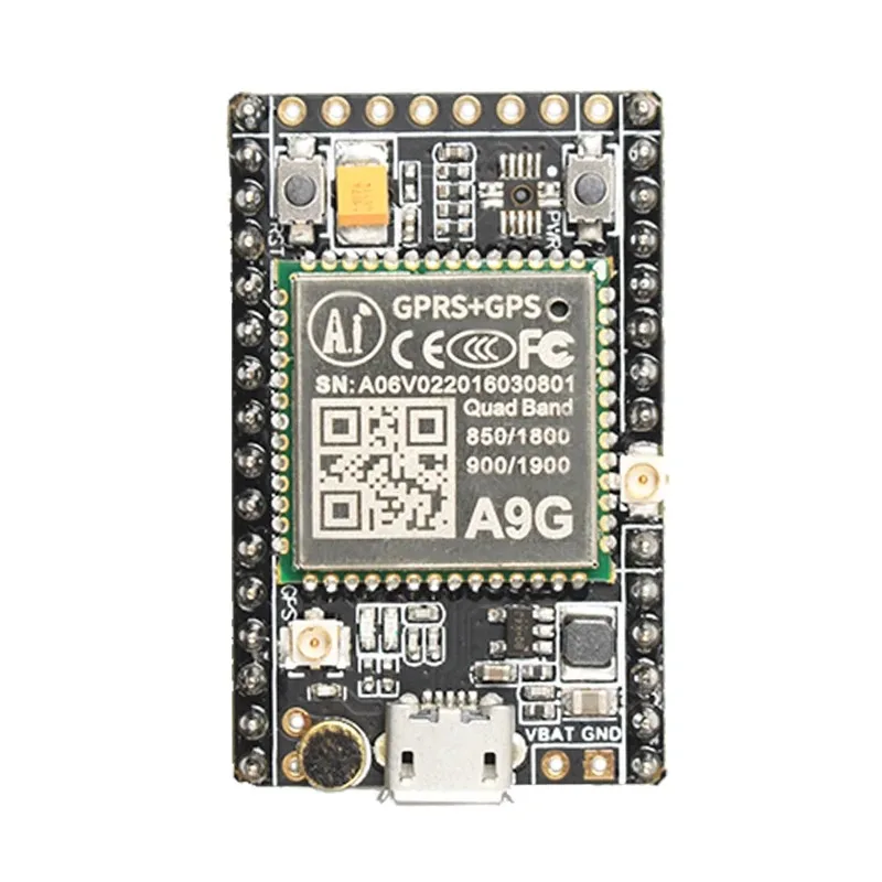 A9G Quad-Band GSM GPRS Module Combines GPRS GPS BDS GNSS Receiver Navigation Positioning 850/900/1800/1900MHz SMS Voice FZ3022