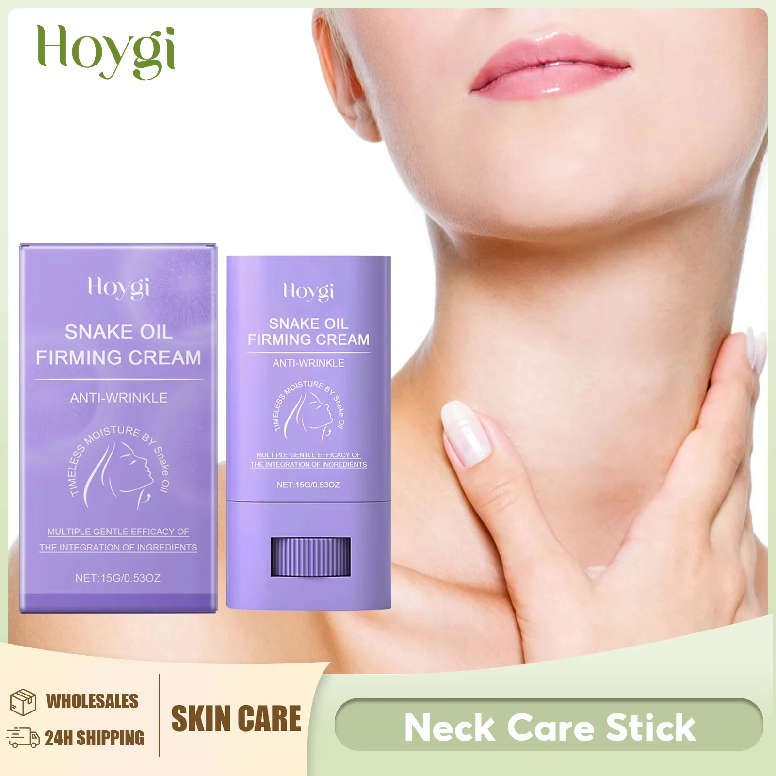 Hoygi Snake Oil Neck Cream Eliminate Double Chin Tightening Lifting Reduce Neck Sagging Firm Rejuvenation Moisturizing Skin Care