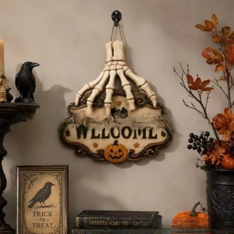 Skeleton Hands Welcome Sign Up
