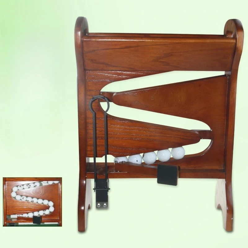 

Automatic Golf Serve Machine Rubberwood Golf Serve Machines Large Capacity Ball Pitching Device Portable Sports Equipment