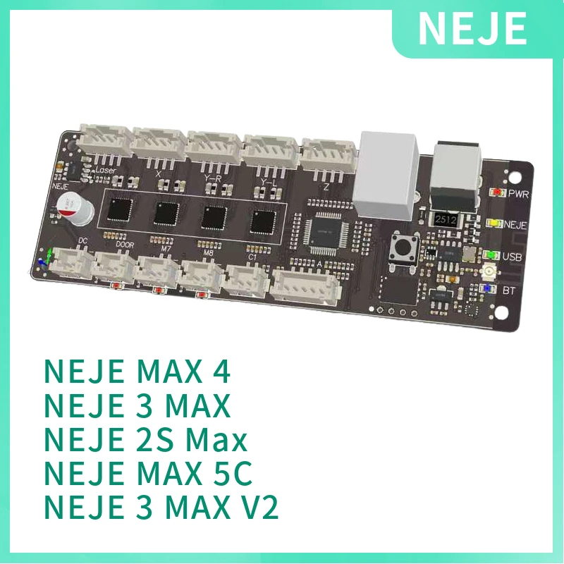 

NEJE Replacement Motherboard for MAX 4/3 MAX/3 MAX V2/MAX 5C Laser Engravers and Cutters - NEJE SOFTWARE + NEJE APP + LASERGRB