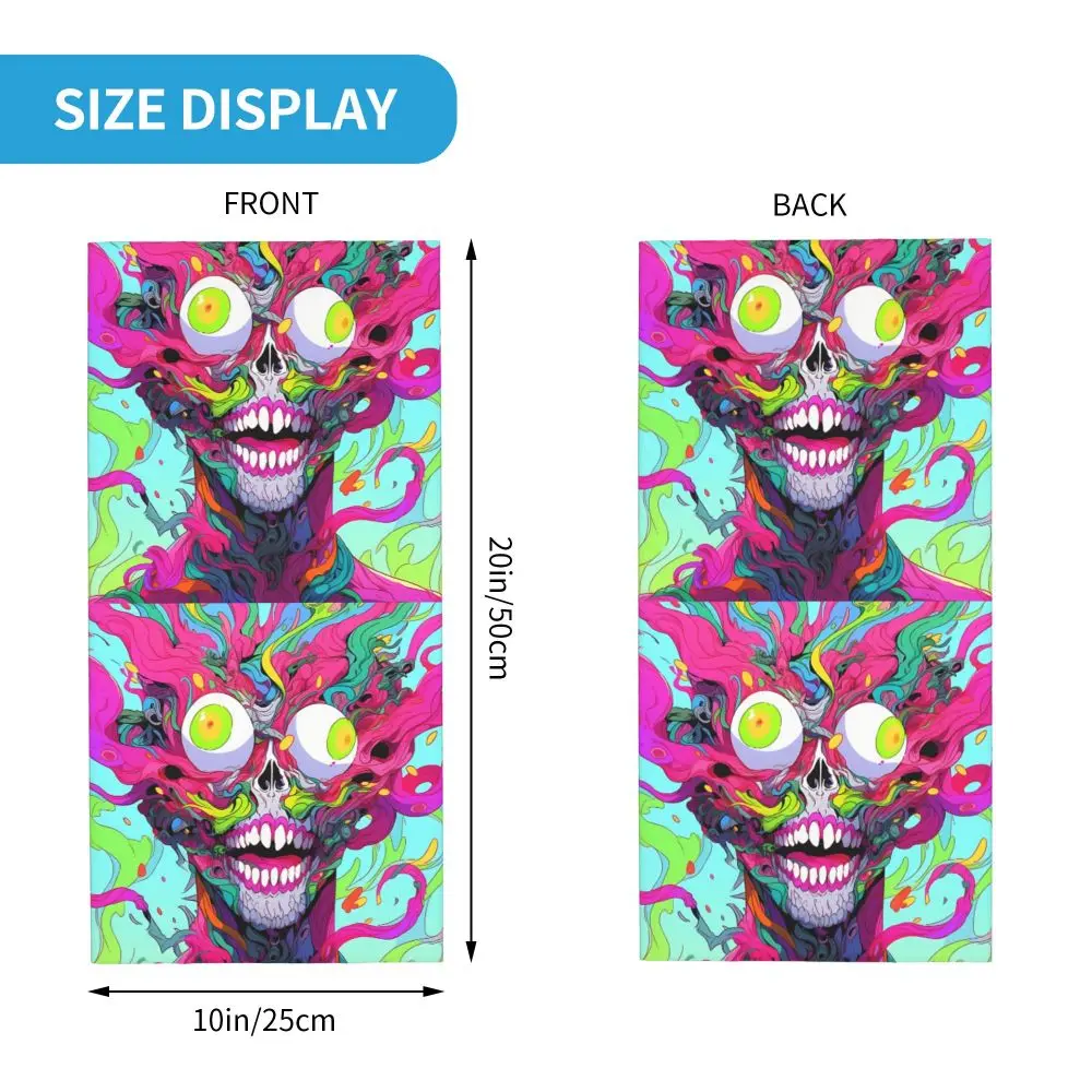 Terrifying Zombies Scarf Neckerchief Neck Face Mask Polyester