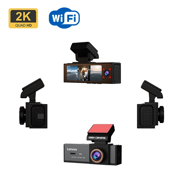 2K 3.2'' Screen Car Cam 2K Wifi GPS Front and Rear Driving Recorder Car Black Box