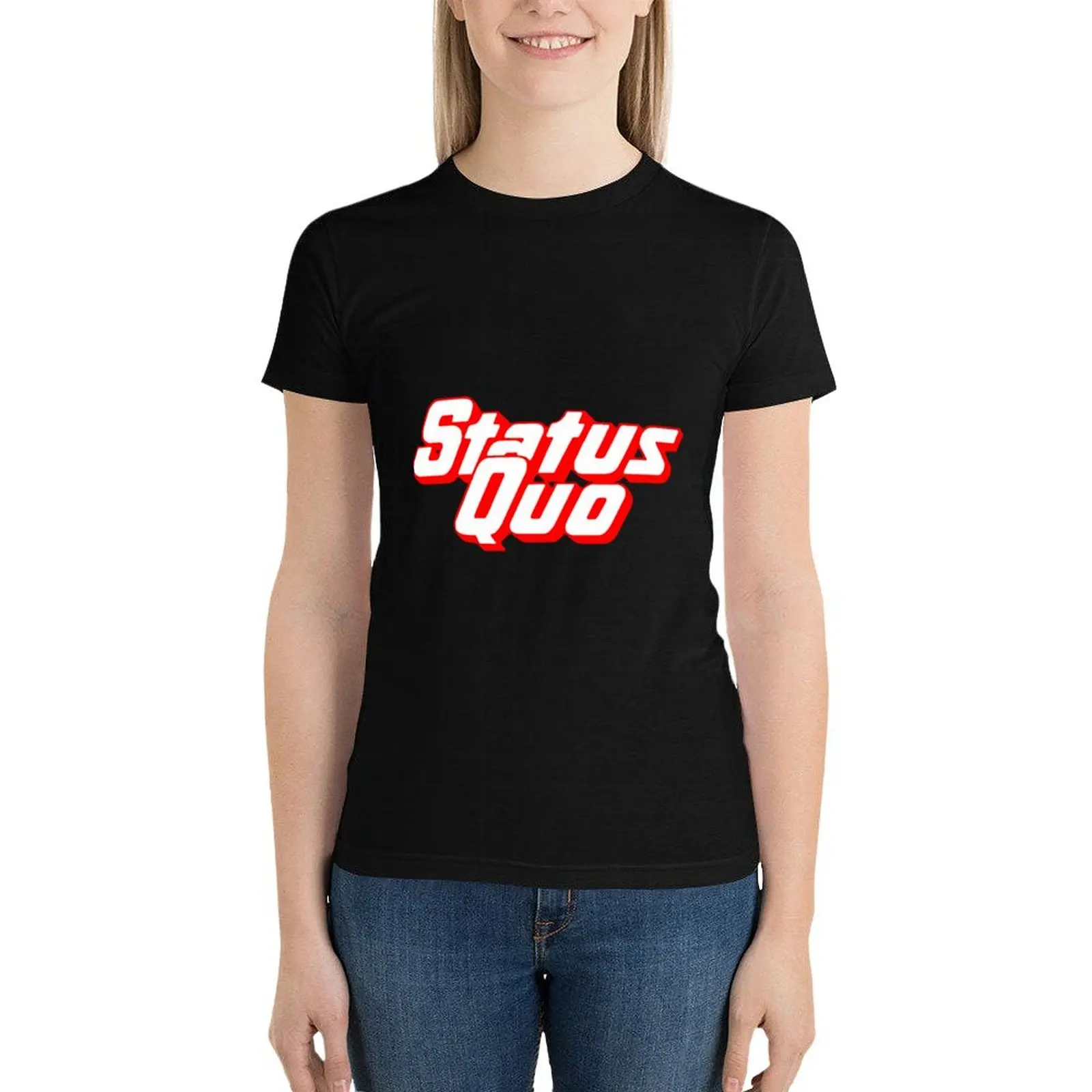 Camiseta vintage para mujer, ropa kawaii, ropa de statu-quos