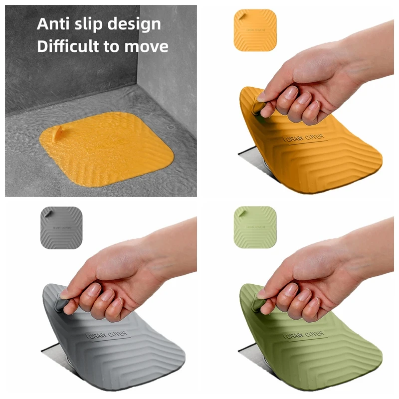 

Силиконовая крышка для слива от засоров, уловитель волос для раковины, защита от запаха, легко чистится, коврик для душевого слива, защита от насекомых для канализации