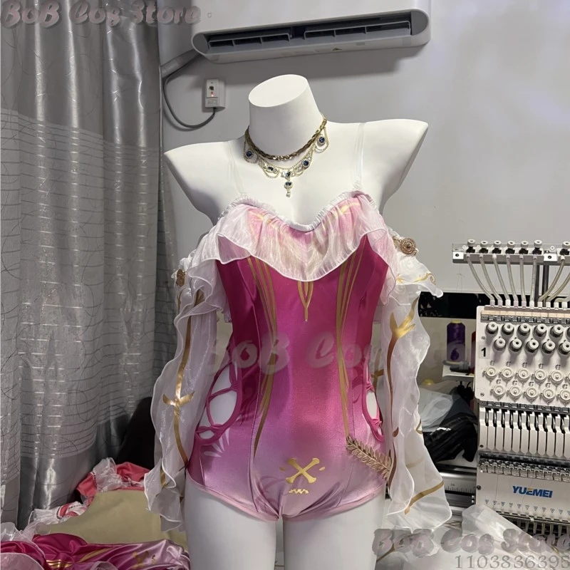 Wuthering Waves Carlotta Swimsuit Cosplay Summer Sexy Bikini Set Anime Game Roleplay Halloween Adjustable PlusSize Beach Costume