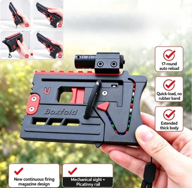 Enhanced Version of Continuous Automatic Rapid Fire Card Laser Outdoor Portable High-power Pocket Hunting Tool