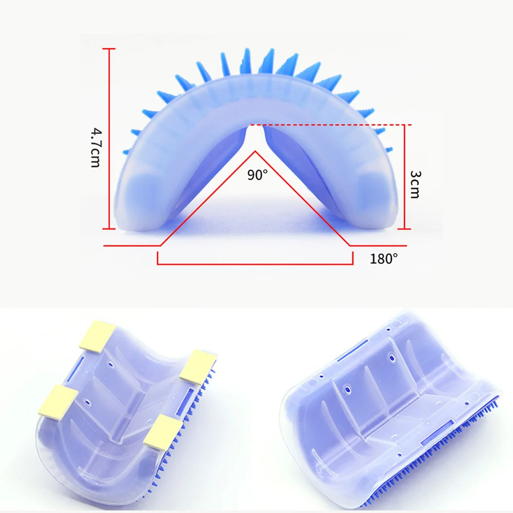 Cat Brush Comb Cat Toy with Catnip Cat Wall Brush Corner Cat Massage Self Groomer Comb Cat Rub The Face with A Tickling Comb Pet