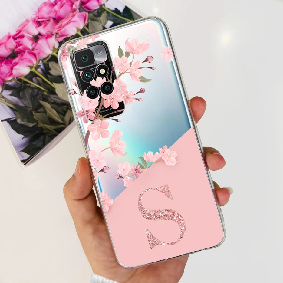 For Xiaomi Redmi 10 Case Redmi10 Prime 2022 New Letters Cover Soft Silicone Phone Case For Redmi 10 Prime Redmi10 2022 Soft Bags