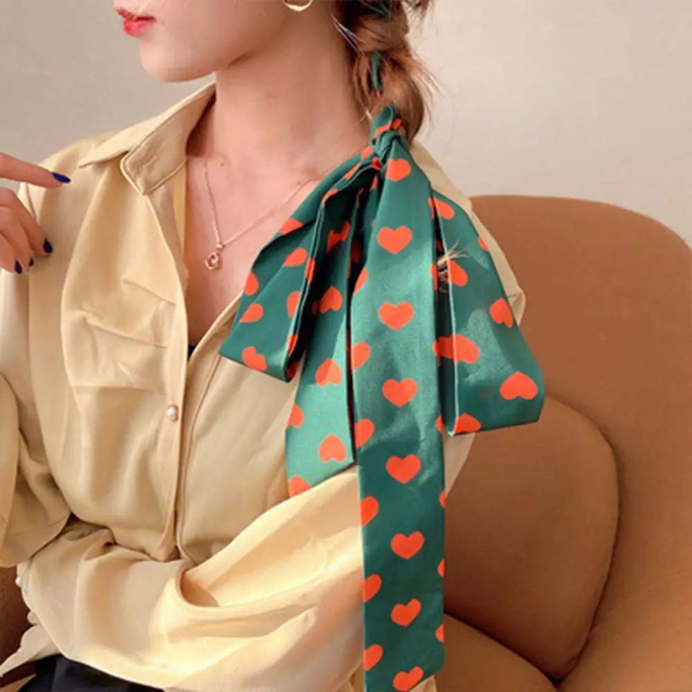 Foulard français en soie pour femmes, nouveau bandeau tendance, accessoires de cheveux pour filles, nœud tressé, Long ruban, serre-tête, corde