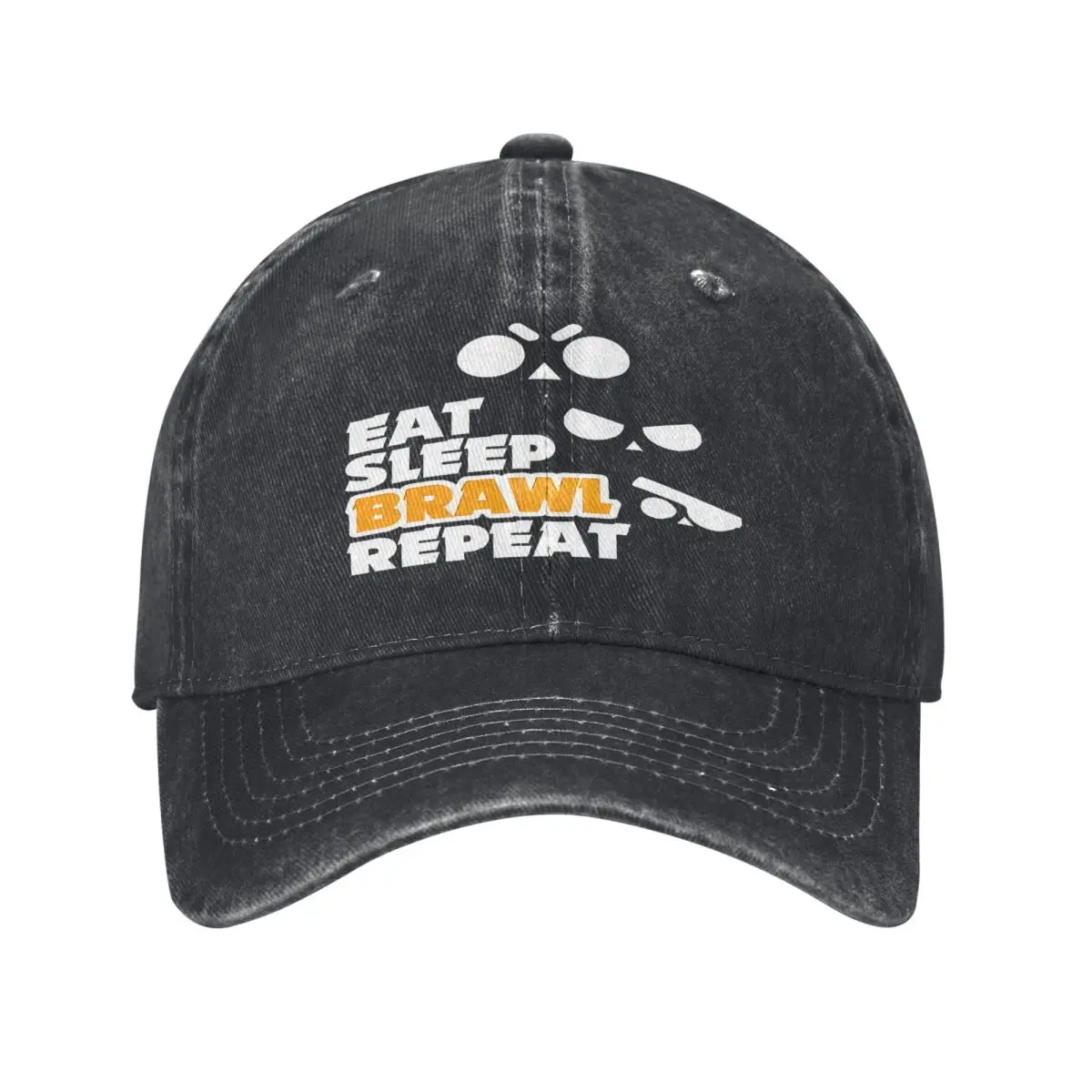 Eat Sleep Brawl Repeat Caps Caps Men Cap For Women Cap Free Shipping Man Hat Baseball Cap