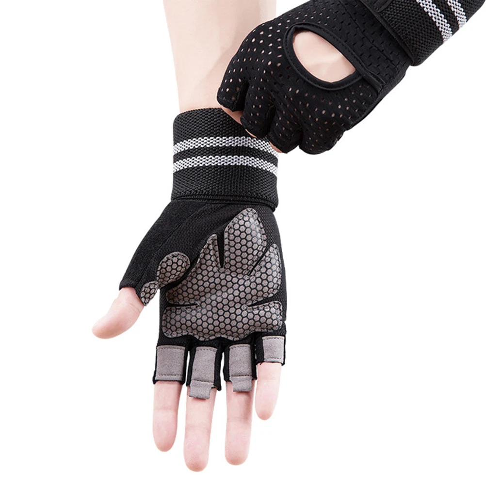 

Fitness Gloves Wrist Support Anti slip Workout Weightlifting Sports Gym Training Bodybuilding Gloves for Men Women