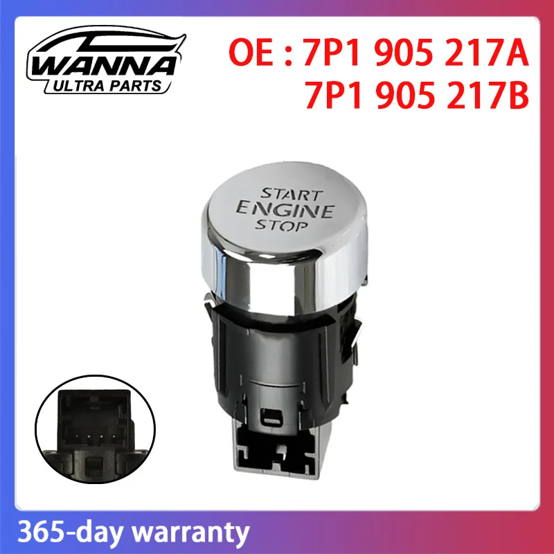 

OE 7P1905217A 7P1905217B Engine Start Stop Ignition Button Switch for VW Touareg 2011-2018 7P1 905 217A 7P1 905 217B