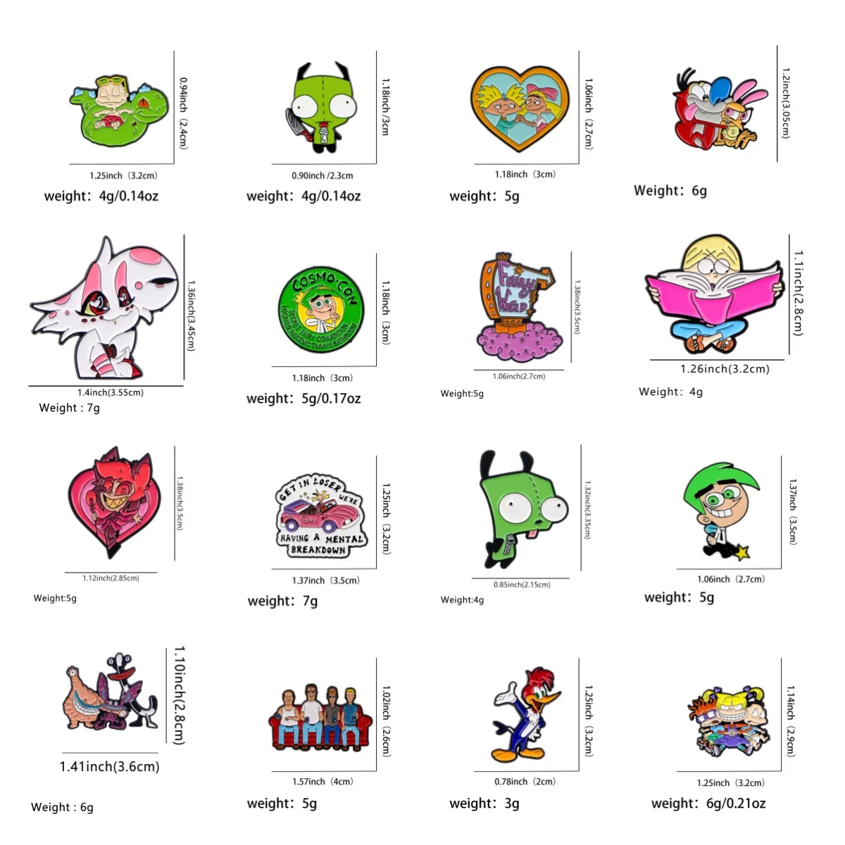 10-200 Stück gemischte Großhandel Cartoon Tier Emaille Pin lustige Broschen Abzeichen auf Rucksack Kleidung Revers Schmuck Zubehör Geschenke – Detail 6