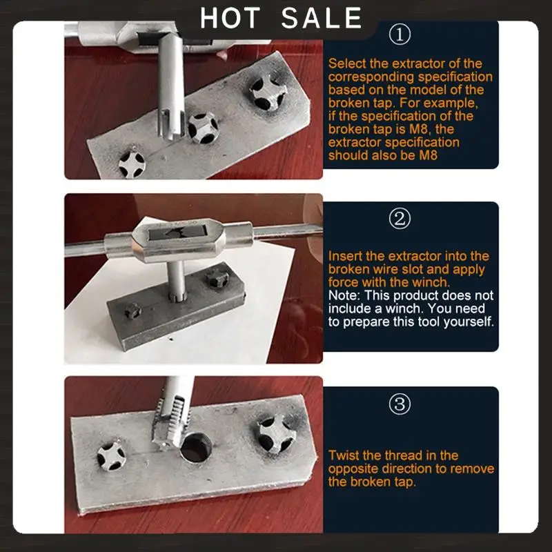 

24-часовая доставка M4-M22, ручной инструмент для извлечения резьбы, 10 шт., метчик со сломанной головкой, набор инструментов для нарезания резьбы