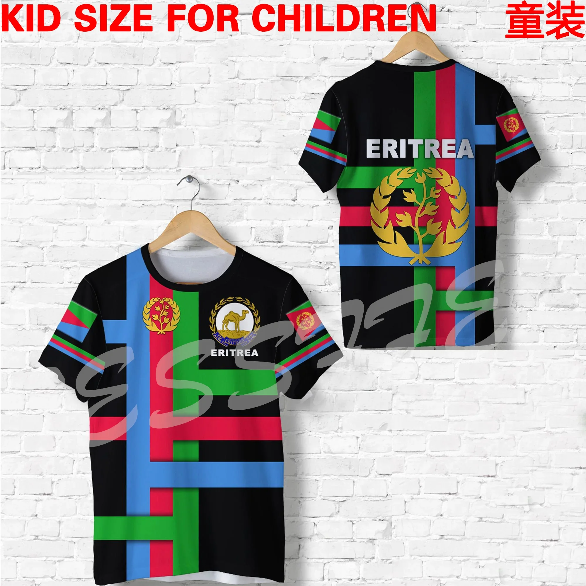 Tessffel Eritrea VIP Link Custom Made Kid Size Children Clothing 3DPrint Summer Casual Tee Short Sleeves T-Shirts Streetwear X6