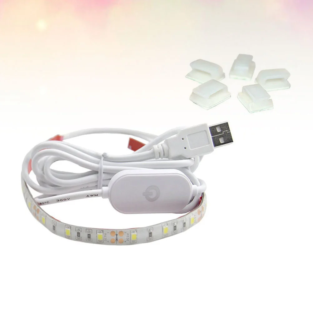 1pc Sewing Machine Strip Light Sticky Light Strip USB Powered Portable Durable 5V LED Strip for Sewing Machine (White)