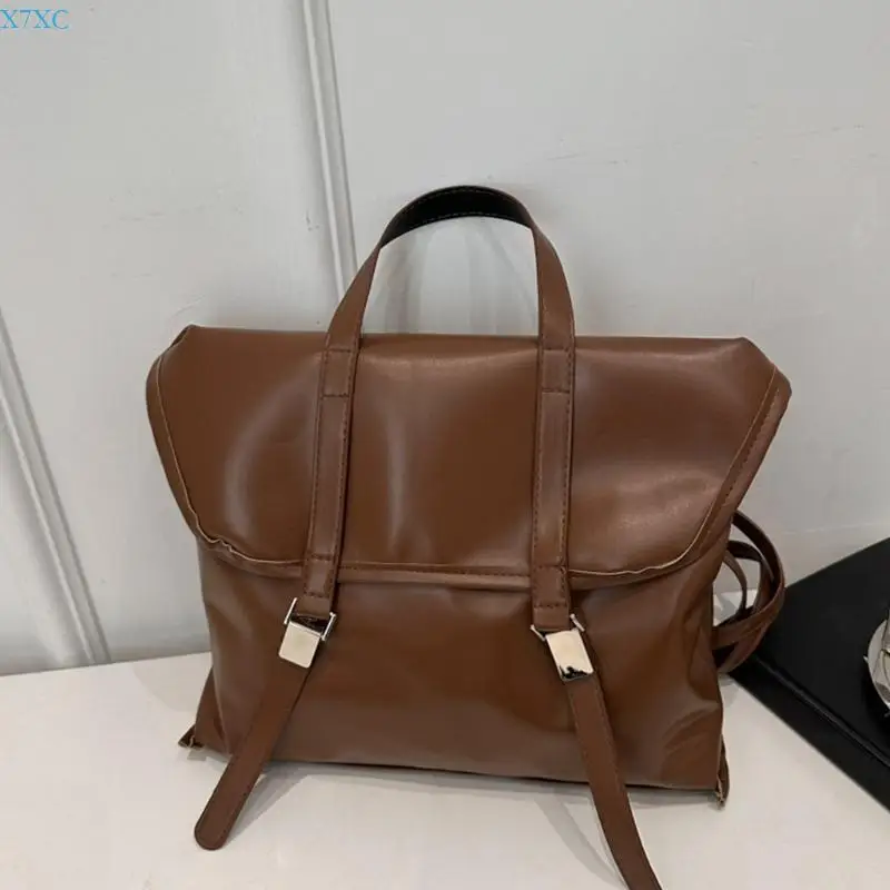 X7XC Fashionable Underarm Shoulder Bag For Women PU Leather School Backpack Suitable For Office School And Daily Use