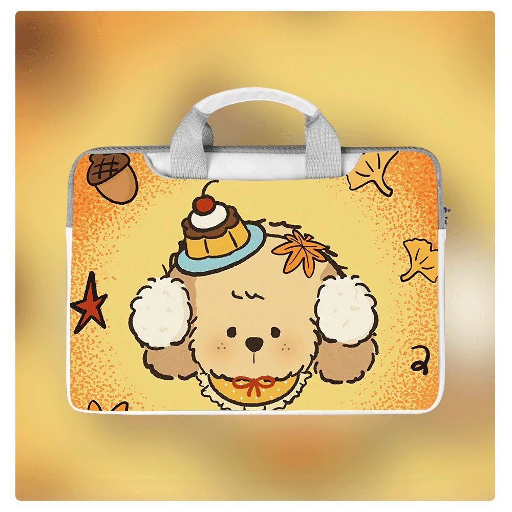 

Сумка для ноутбука с милым мультяшным животным, 13, 14, 15, 15,6 дюймов, водонепроницаемая, ударопрочная, для Macbook Air Pro 16, Xiaomi, Huawei, сумка-портфель