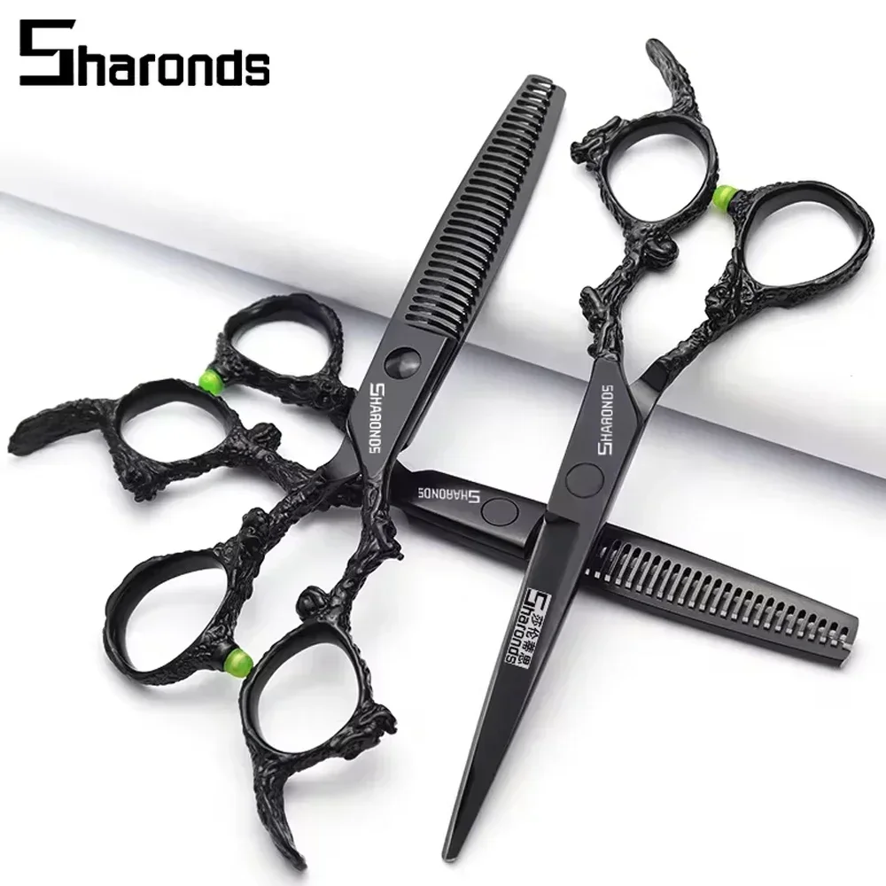 

SHARONDS 6 Inch Hairdressing Scissors Barber Authentic Flat Exclusive Professional Shears Thinning Clipper Hair Cutting Tools