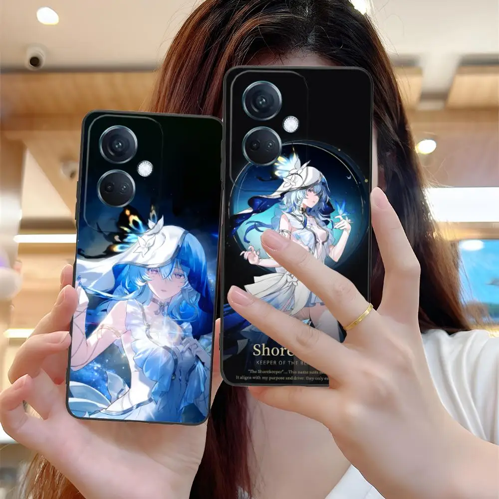 Wuthering موجات Shorekeeper جراب هاتف ل ممن لهم رينو 14 13 12 11 10 9 8 7 6 5 F T Pro 5G غطاء الطباعة الملونة غطاء فاخر #1