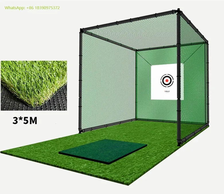 

2021 Factory Price Custom 3mx3mx3m Outdoor Golf Practice Training Driving Hitting Net