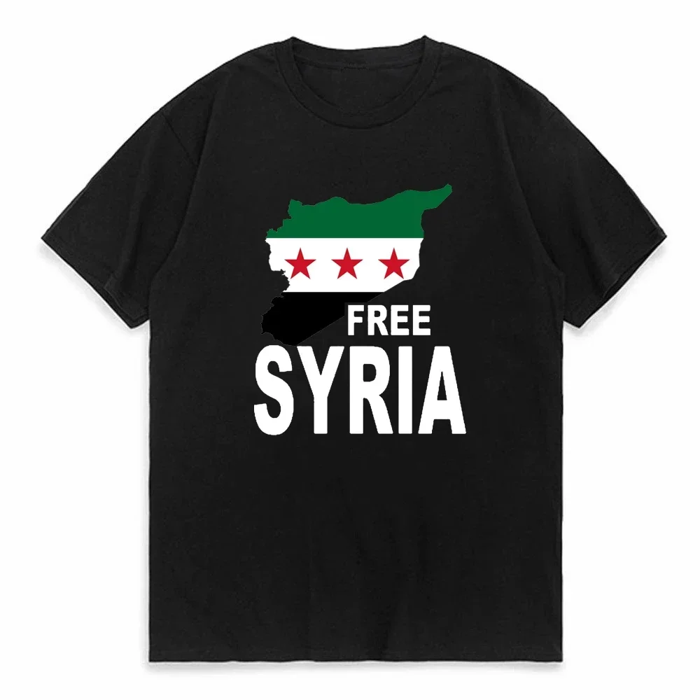 Syrian Arab Republic Syria Arabic T Shirts eagle Graphic Cotton Streetwear Free Syria Short Sleeve Summer Style T-shirt Men