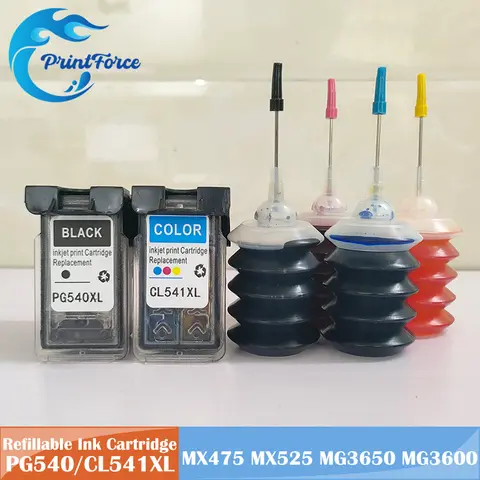 PG540 CL541 PG-540XL CL-541XL Ink Cartridge for Canon 540 541XL for MX475 MX525 MG3650 MG3600 MG3250 MG2150 MG3100 MG4250 MG3255