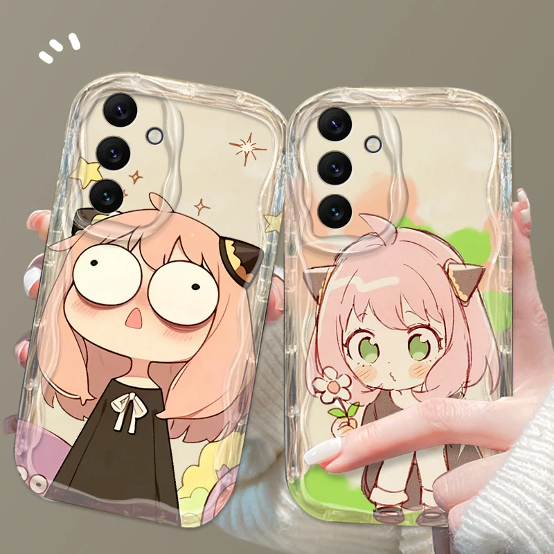 

Anime Spy X Family Anya For Samsung A55 A54 A53 A52 A35 A34 A33 A32 A25 A24 A23 A22 A21S A15 A13 A14 5G Wave Oil Cover