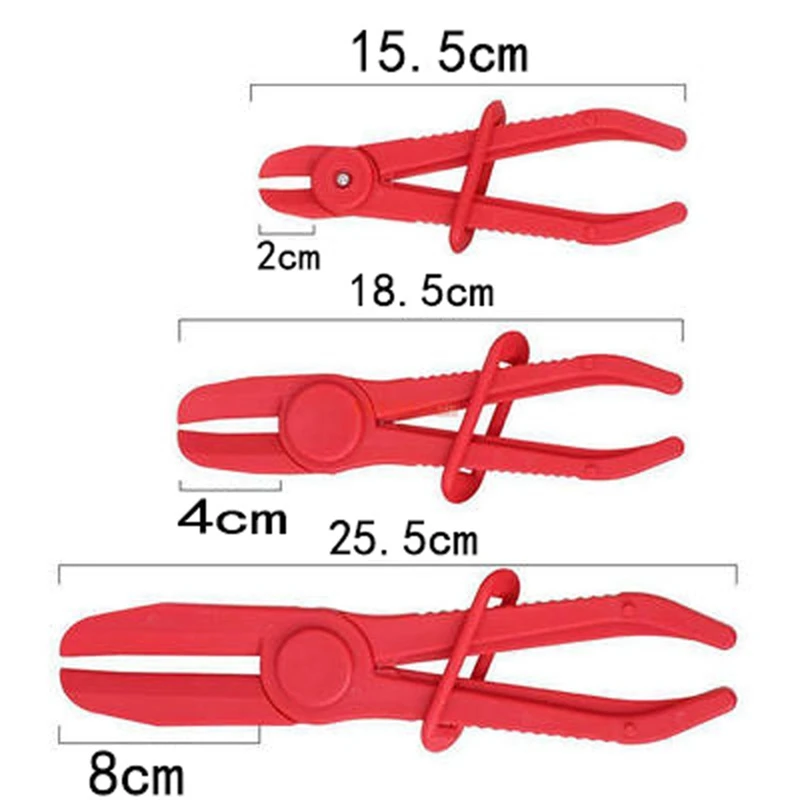 AC88 Hose Pinch Clamp Pliers 6Pcs, Line Clamp Set for Brake Fuel Gas Lines, Sealing Cut Off Clamp for Auto Repair
