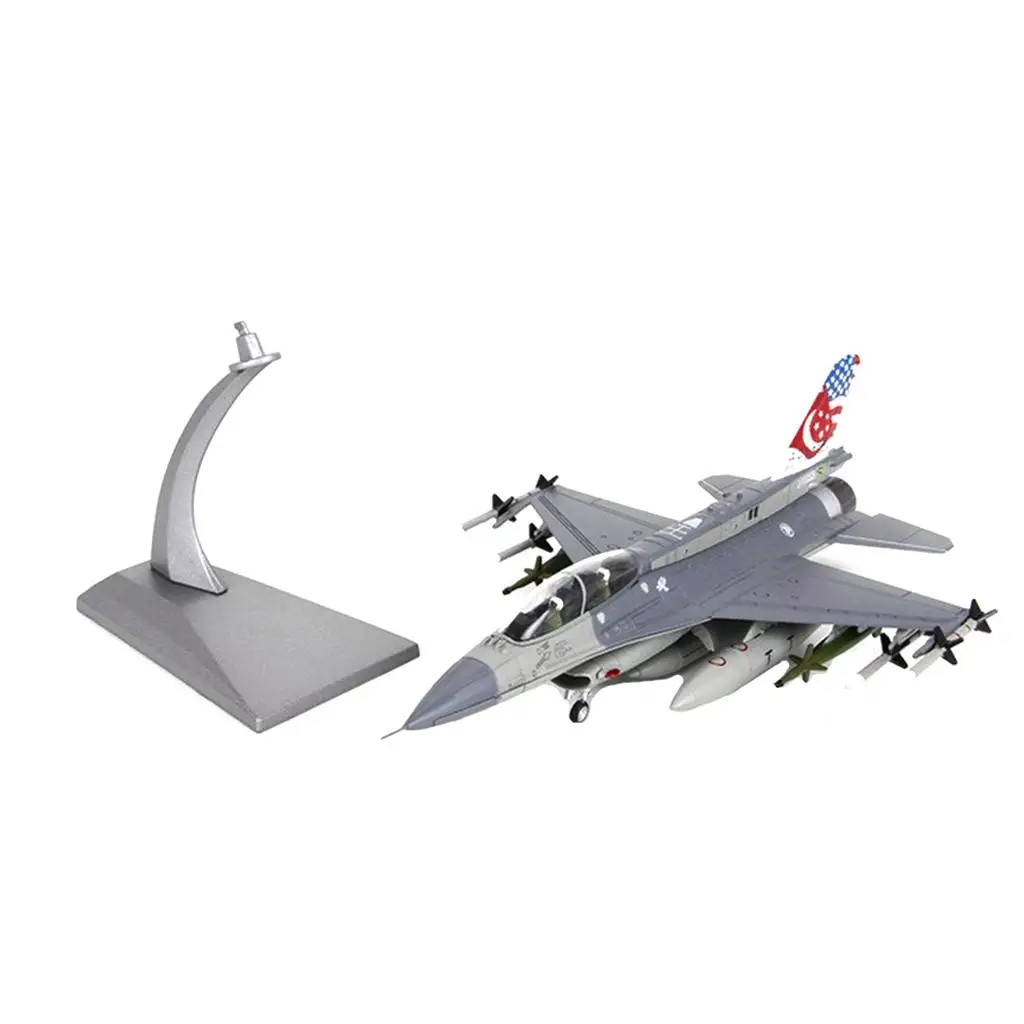 1/72 F16D Fighter Falcon Model with Base Decor for Home, Office, Shop