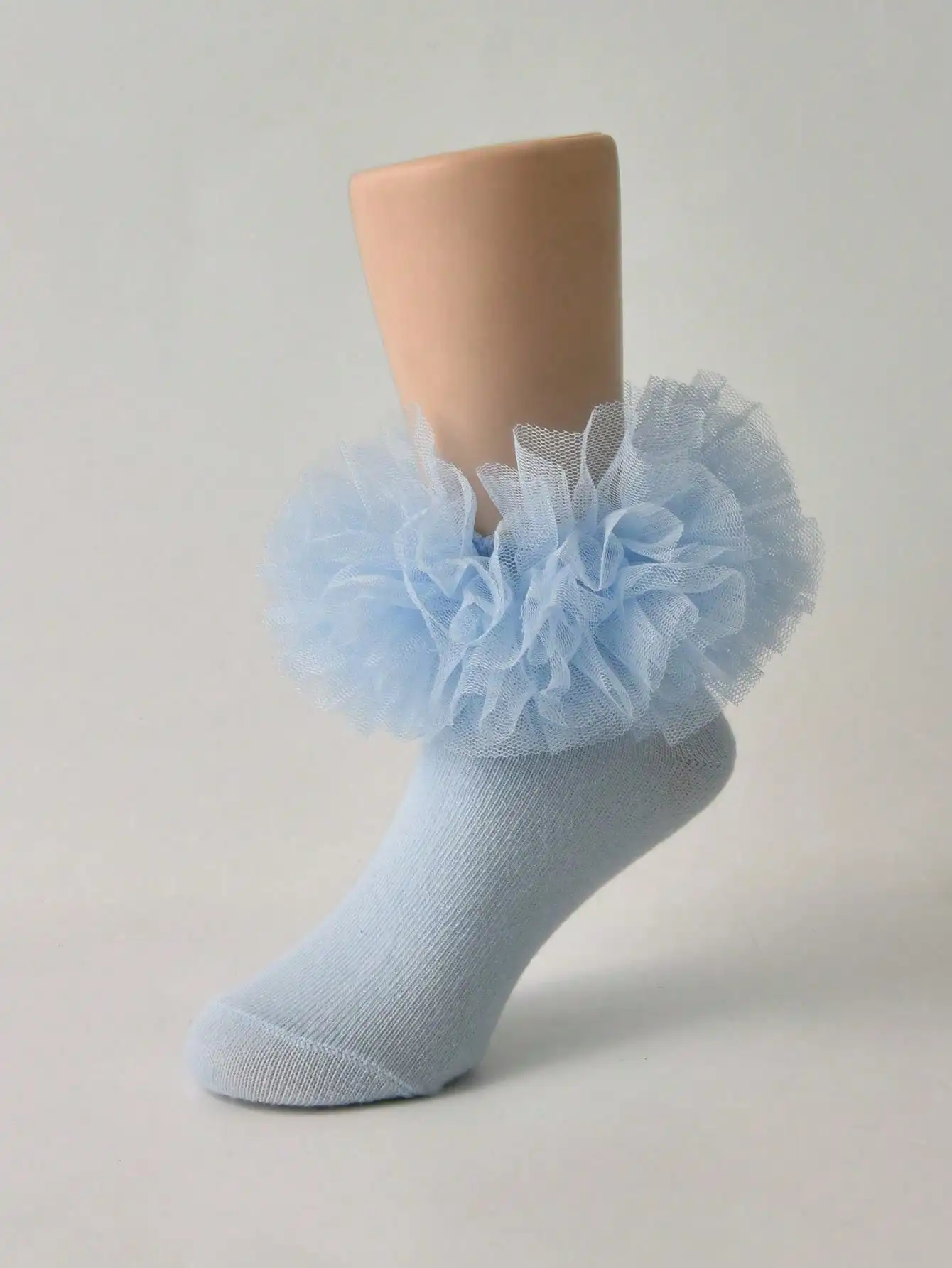 1 Pair Girls' Lace Ruffle Socks Fluffy Ruffle Baby Infant Princess Socks