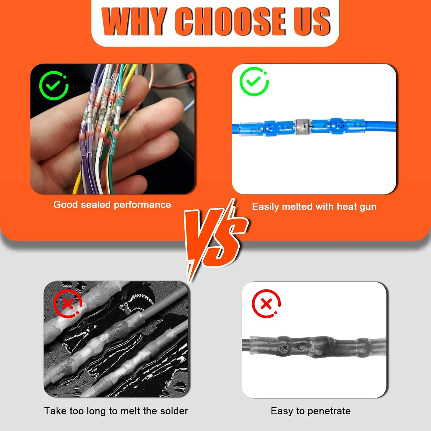 Welding Ring Heat Shrink Terminal, IP67 Waterproof, Electrical Equipment Connection Heat Shrink Tube, Wire Connector Terminal