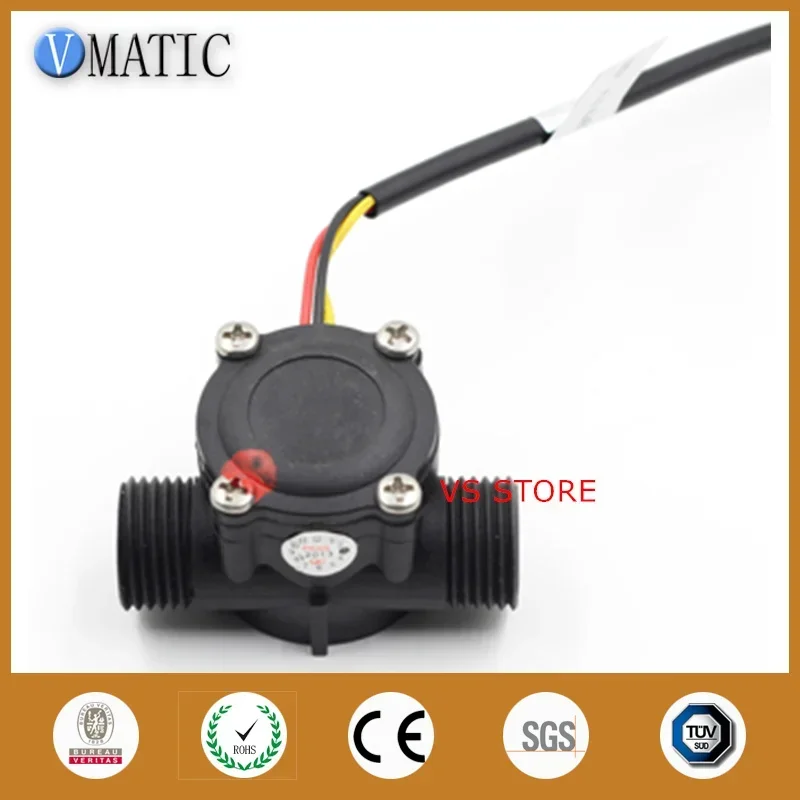 Free Shipping Micro Meter Liquid Hall Effect Magnetic Switch VCA168-4 Water Flow Rate Sensor