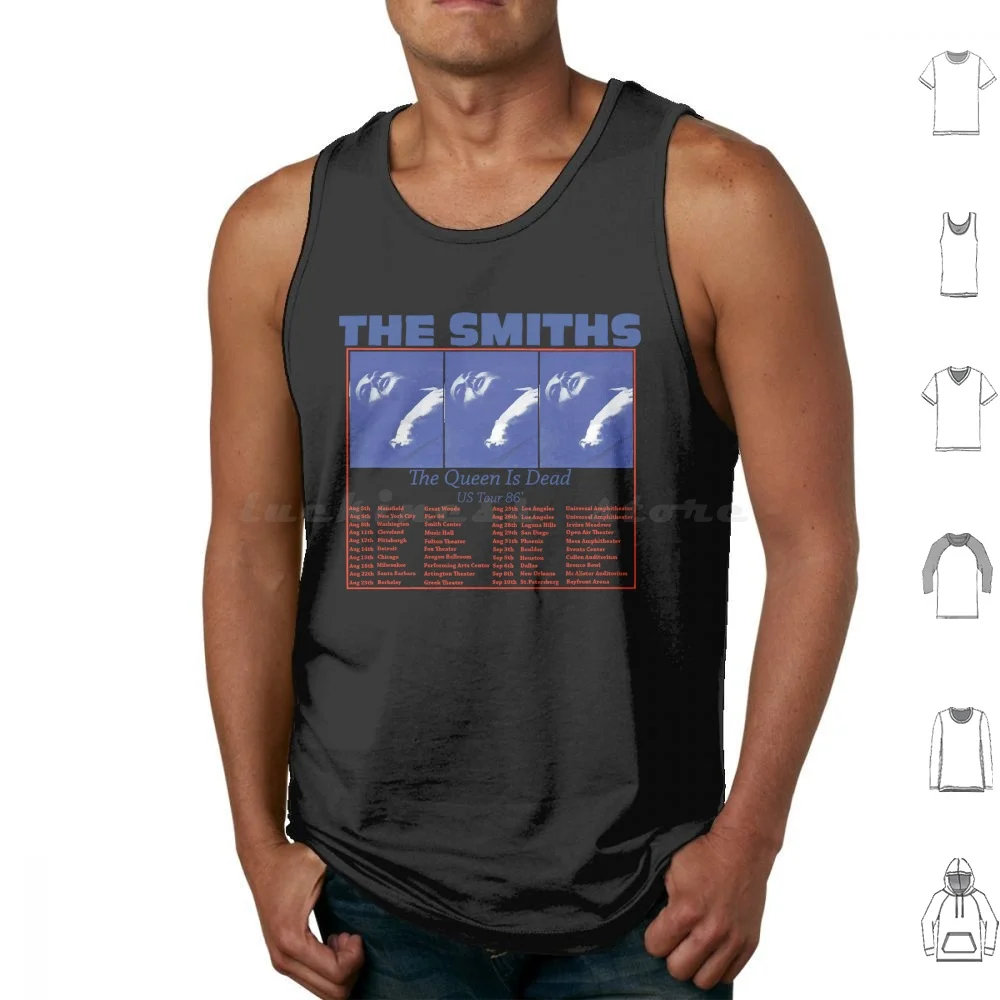 The Smiths Us Tour 86 , The Queen Is Dead Tank Tops Vest Sleeveless The Smiths Music Indie Smiths 80s Morrissey Alternative