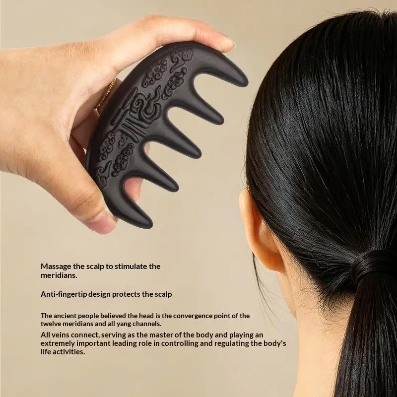 NEW Pure Natural Herbal Hair Comb Massage Tool For Hair Growth And Scalp Health Traditional Chinese Meridian Head Massage Comb