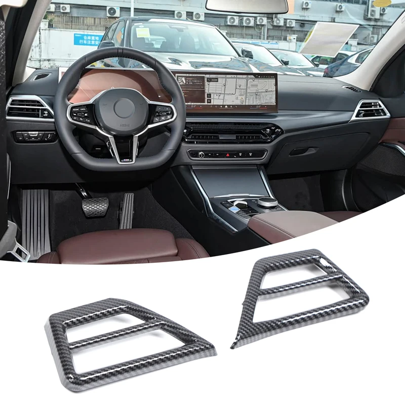 For BMW 3 Series/i3/4 Series/i4/G20 G28 G22 G26 G42 2025+ABS carbon fiber car dashboard side air outlet frame decorative sticker - view 3