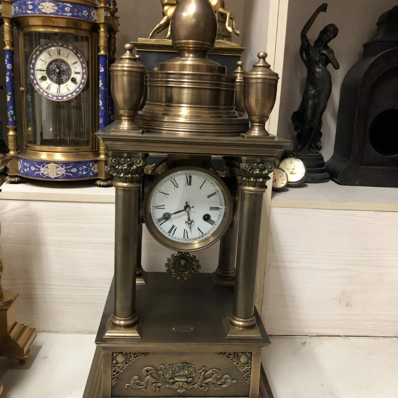 

Clock machinery All-copper three-sided clock