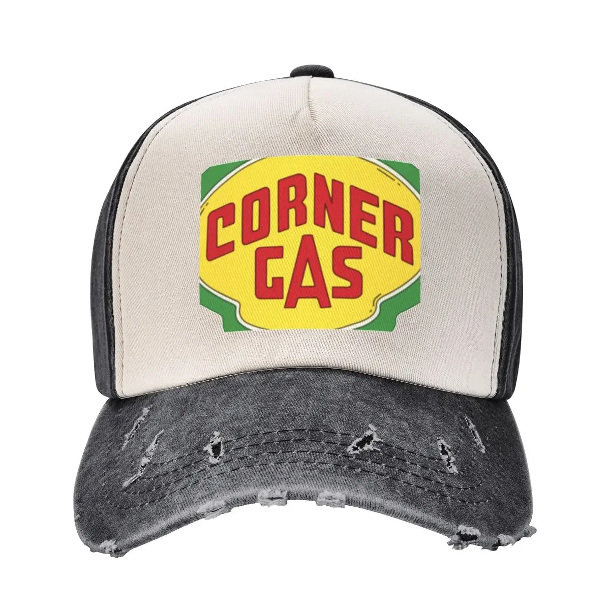 Corner Gas Logo Wwhite Text Essential Baseball Cap Visor Luxury Man Hat For Men Women's