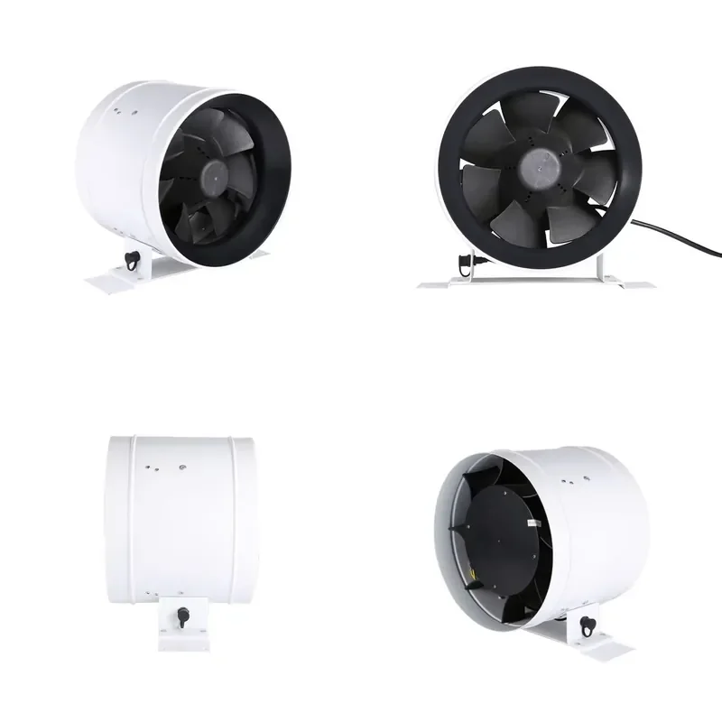 240V Centrifugal Inline Duct Fan 6 8 10 Inch Low Noise Exhaust Blower for Grow Tents Ventilation System Supercharged Airflow